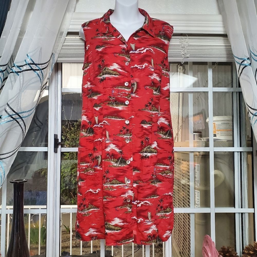 Expressions red summer dress